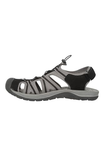 Mountain Warehouse Bay Reef Mens Shandals - Synthetic Upper Shoes, Neoprene Lining Sandals, Lightweight, Cushioned Foam Footwear - Spring Summer, Walking, Travel Black 8 — view 4