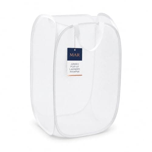 MAR Jumbo Pop-Up Laundry Hamper 47cm Collapsible Foldable Washing Basket