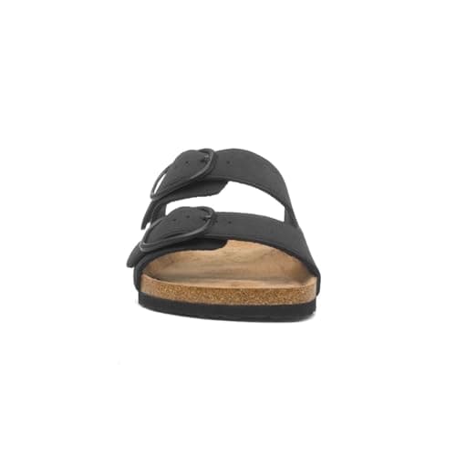 Lilley Womens Black Double Buckle Mule Sandal - Size 5 UK - Black — view 3
