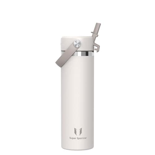 Sparrow Insulated Water Bottle with Straw Metal Water Bottles Drinks 750ml