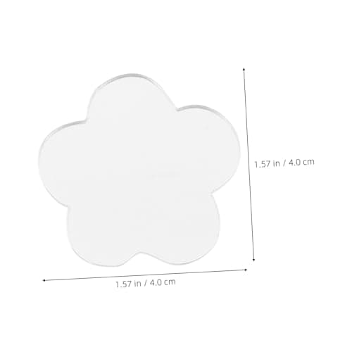 Mirror Decals for Phone, Acrylic Flower Shape, Self-Adhesive, 5 Pack — view 2