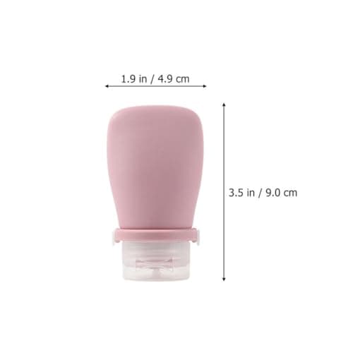 BIUDECO 2pcs Silicone Travel Bottles 60ml Leak-proof Reusable Containers for Dispensing Moisturisers Portable Travel Size Toiletries for Women — view 2