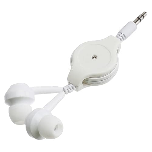 jojofuny Retractable Wired Earbuds for Music Devices Compact Ear Headphones Plug for Gym Use and Portable Travel