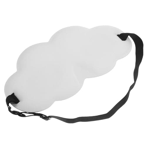 3D Contoured Sleep Eye Mask Adjustable Double Layer Beige