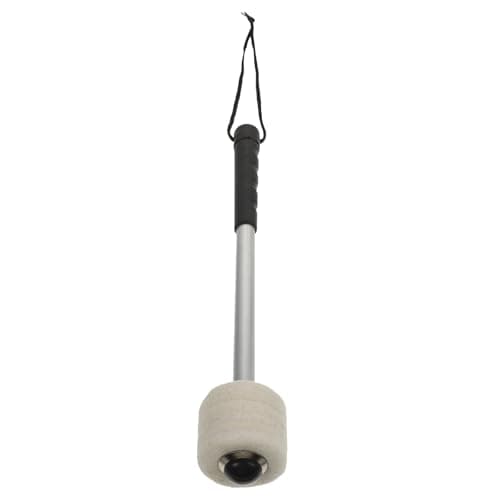 GALPADA Creative Drumstick and Aluminium Alloy Handle with Wool Felt Head Practical Percussion Instrument Stick and Drum Accessories, Sturdy and Well-made Random Color for Marching Band