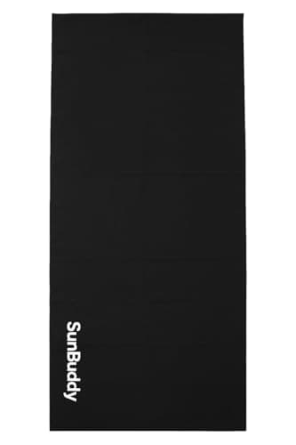 SunBuddy Microfibre Towel – Quick Dry, Lightweight, Super Absorbent, Sand-Free Travel & Gym Towel – Grey (Black) — view 2