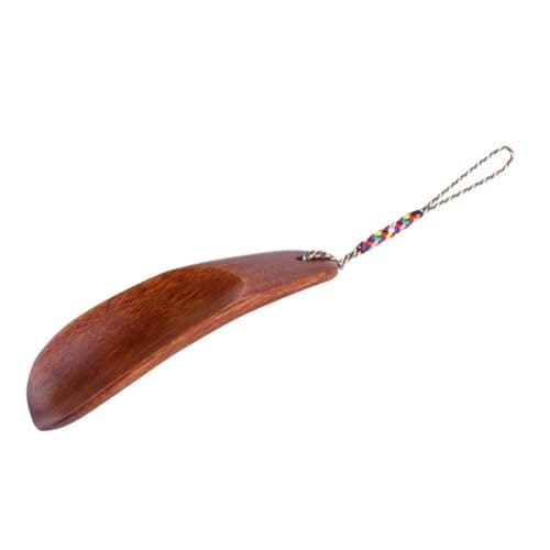 Parliky Mini Shoe Horn Portable Wooden Tool for Travel Office Elders