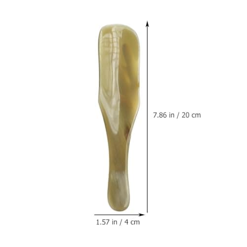 Homoyoyo Ox Horn Shoehorn Convenient Shoe Wearing Auxiliary Tool Shoe Lifter with Comfortable Grip Smooth Rounded Edges Portable Travel Accessory for Men and Seniors — view 5