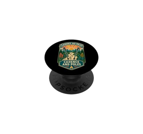CADENCE AND POLES Nordic Walking Trail Rhythm PopSockets Adhesive PopGrip