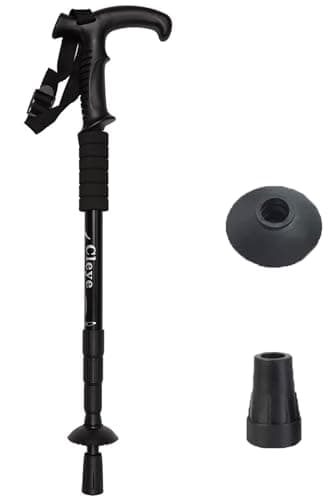 Trekking Pole Telescopic Anti-shock Hiking Pole Lightweight Aluminum Alloy Walking Pole-Stick for Walking Snow Mountain Climbing Outdoor Climbing Backpacking — view 3