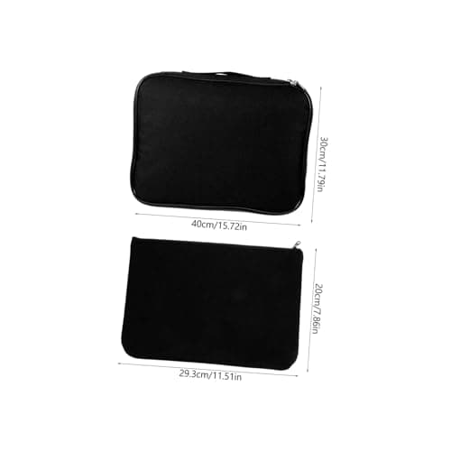 TEMPNAP 2pcs Multi-Layer Document Storage Box with Combination Lock, Large Capacity Gorsgrain Paper Files Case for Home and Travel Organiser — view 2