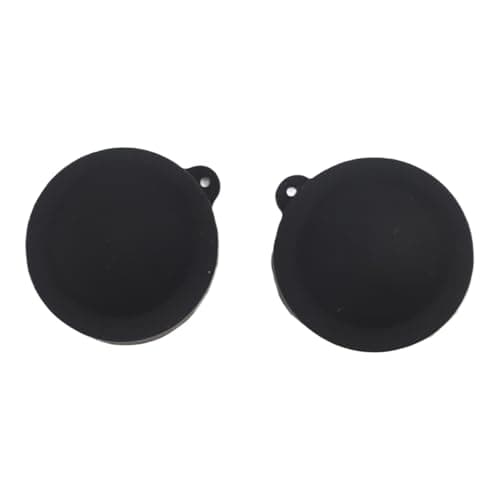 LatoYard 2 Pack Silicone Lens Cap for GoPro Max 2, Protective Rubber Cover for Sports Camera, Durable Scratch Resistant Shell, Lightweight Black Accessory — view 3