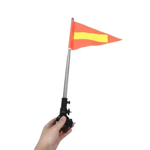 PACKOVE High Visibility Kayak Safety Flag with Polyester Material and Stainless Steel Mount, Easy Installation and Portable Design for Travel and Exploration Trips on Canoes and Kayaks — view 4