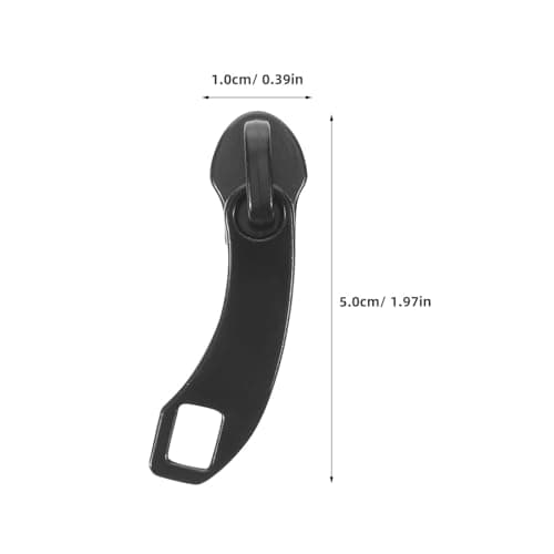 10pcs Black Zinc Alloy Zipper Repair Kit for Luggage and Bags — view 2
