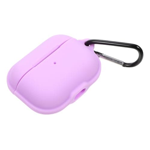 LOLIPPYY Magnetic Silicone Headphone Case for Wireless Earbuds, Wear-resistant Protector Cover, Compatible Earphone Box for Travel in Lavender Purple
