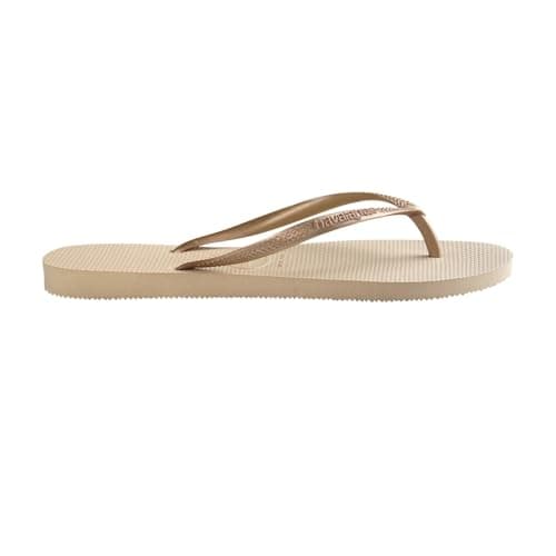 Havaianas Slim Women Flipflop Sand Grey/Light Golden 5 UK — view 4