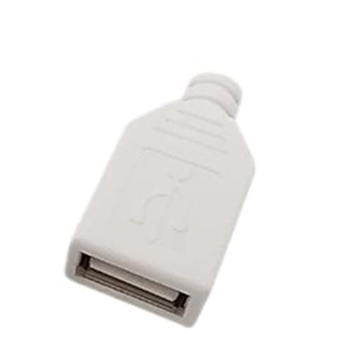 10Pcs USB Connectors Type C/USB 2.0 A Male Female Assembly Adapter DIY Soldering Repair Data Charging Plug Socket(Lavender)
