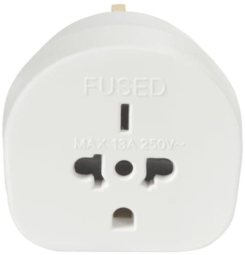 Mercury | Universal World to UK Travel Adaptor | 13A Fused Plug Converter EU, USA, Australia, China, New Zealand & More | Socket Adapter for Electric Razor, Toothbrush, Chargers, Shavers & Appliances — view 2