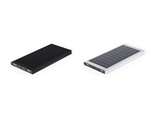 Sawfish Personalised Power Bank Bernant 8000mAh Solar Power Bank, Slim Aluminium Portable Charger with USB-C Input/Output — view 3