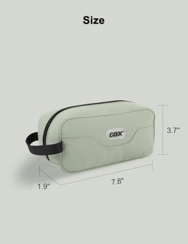 GOX Travel Toiletry Bag Dopp Kit Case for Men Multifunction Packing Organizer Pouch, Mint Green, Toiletry Bag for Travel — view 5
