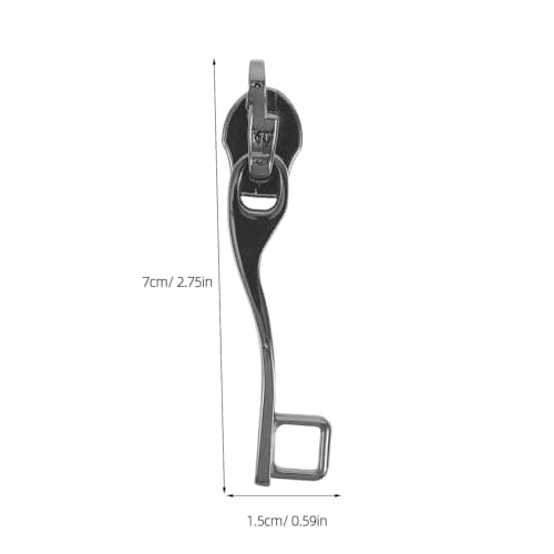 4pcs Double Layer Metal Zipper Pull Replacement for Suitcase Bags — view 2