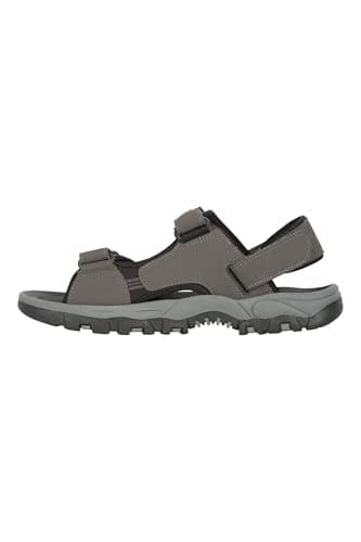 Mountain Warehouse Z4 Mens Sandals - Neoprene Lining Shoes, Hook & Loop Strap, Phylon Midsole Beach Shoes, Suede Upper - For Spring Summer Travelling, Walking Jet Blac 10 — view 4