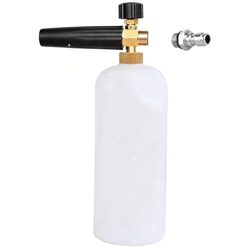 1/4'' Quick Release Connector, 14mm Male Thread to 1/4 inch Quick Release Adapter Pressure Washer Sprayer Snow Foam Lance Bottle Connecting Parts Stainless Steel Coupler — view 4