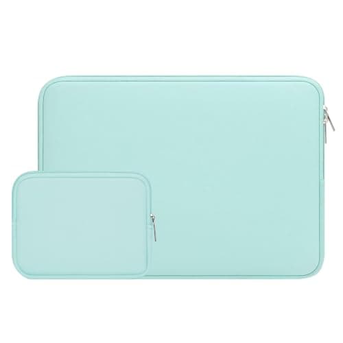 RAINYEAR 14 Inch Laptop Sleeve Case with Accessories Pouch, Mint Green