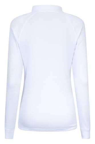 Mountain Warehouse Talus Womens Zip-Neck Thermal Top White (Z 10 — view 6