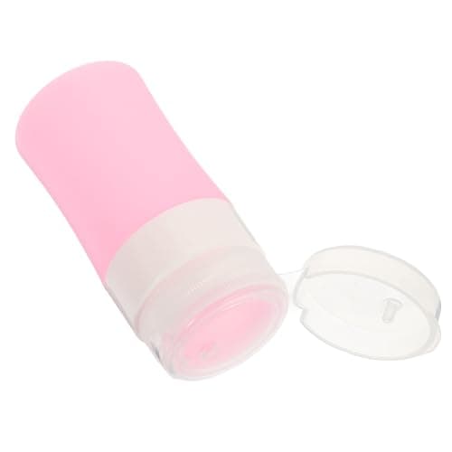 BCOATH Portable Silicone Squeeze Bottle for Lotion and Shampoo, Travel Size Leak-proof Silicone Lotion Dispenser with Label Tags, for Travel and Cosmetic Packing