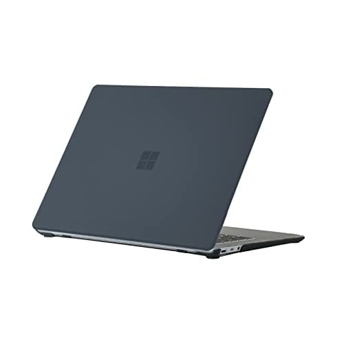 Se7enline Compatible with 2022 2021 2019 2018 13.5 inch Microsoft Surface Laptop Case for Surface Laptop 5/4/3/2 with Alcantara Material Model1769/1867/1958/1950 Hard Shell Case,Matte Black