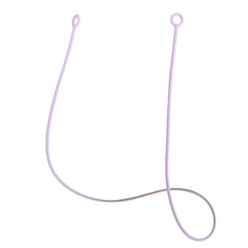 NECXON Earplug Lanyard, Tug-Resistant Safety Cord, Silicone, Purple, Earplug Connector Cord, Anti-Lost, Prevents Earplugs from Falling