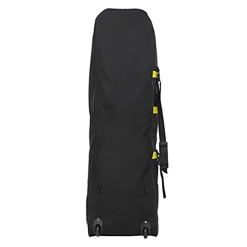 Mtlavishness Golf Aviation Bag with Wheels Foldable 600D Oxford Golf Club Case Cover Travel Bag Storage Pouch for Outdoor Travel, Lightweight and Wear Resistant Golf Travel Bag (Yellow) — view 5