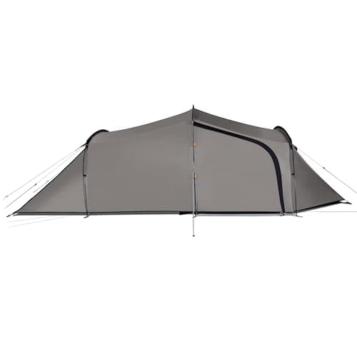 KAMPA Wanderlight Camping Tent – Lightweight Backpacking Tent with Pole Frame, Multiple Doors, 75D Waterproof Polyester Flysheet & Compact Pack Size - Trekking, Hiking, Camping (Mushroom, 3 Person) — view 6