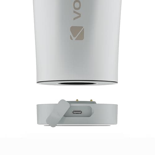 VOLTRX ChillMix Shaker Bottle Insulated Stainless Steel - USB C Rechargeable Electric Protein Shake Mixer, Shaker Cups for Protein Shakes and Meal Replacement, Ice White, 16 oz — view 5