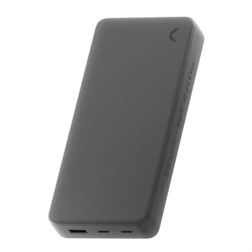 CLEMM Portable Charger 20000mAh, Power Bank for iPhone, Samsung, iPad & Laptops, 3 Ports (USB-A + 2× USB-C), Quick Charge & Power Delivery, Up to 4 Phone Charges, TSA Approved, Graphite