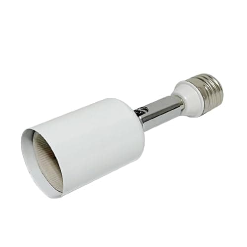 Aurgiarme E27 Bulb Socket Extender For Ceiling Outdoor 90° Vertical 360 Degree Rotation 150W LED Bulbs Heat Lamp Compatibility Commercial Grade Ceramic Lamp Extender — view 3
