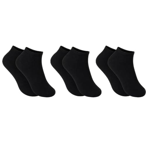 ArkXani® 3 Pairs Women’s Bamboo Trainer Socks Ladies Low Cut Ankle Socks Lightweight Breathable Socks for Trainers Sneakers Loafers Running Walking & Everyday Wear, UK Size 4–7 (Pack of 3, Black) — view 6