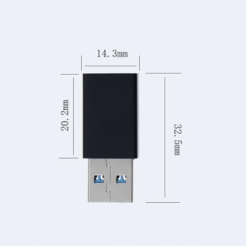 alloneslife USB a to USB C Adapter Compatible for Phone 15 16, Rose Gold — view 3