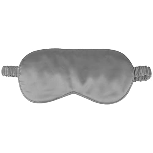 1 Pcs Sleep Mask, Silk Eye Mask, Blindfold, Silk Sleeping Mask for Girls, Women, Men (Grey)