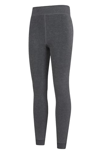 Mountain Warehouse Womens Fluffy Fleece Lined Thermal Leggings Multipack - Lightweight Ladies Pants, Warm & Cosy - Autumn Winter, Outdoors, Travelling & Hiking Charcoal (2 Pack) S — view 5
