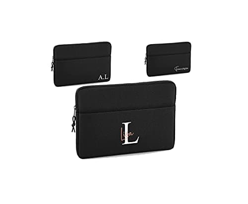 Personalised Laptop Case 13" with Name or Initials, Custom Laptop Sleeve 13 Inch, University Gift, MacBook Pro Case, Personalised Laptop Bag, Compatible with MacBook Pro & MacBook Air