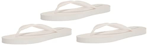 Amazon Essentials Women's Flip Flops, Pack of 3, Bright White, 7 UK