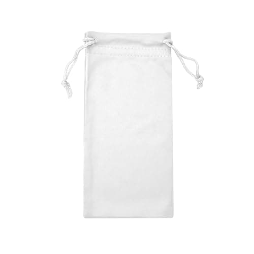 LICQIC Microfibre Sunglasses Soft Pouch, 1 Pcs White