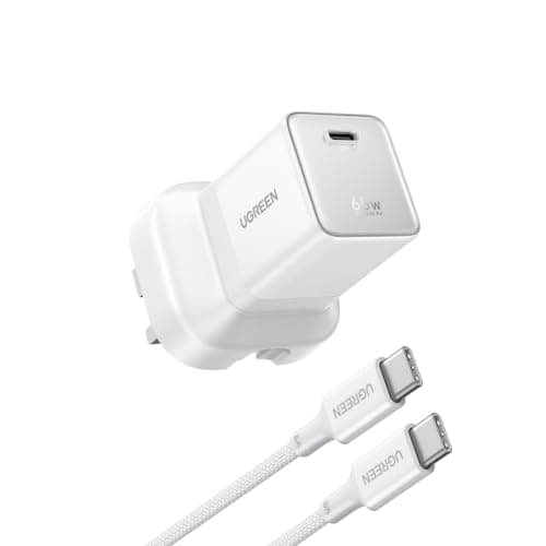 UGREEN Nexode Air 65W USB C Charger with Cable, Foldable GaN Fast Charger