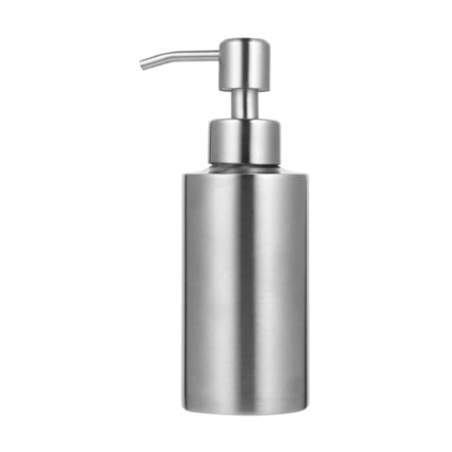 iplusmile 250ml Countertop Hand Soap Dispenser Stainless Steel Pump Bottle