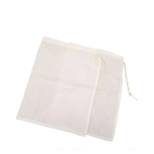 Yeobezn Organic Cotton Muslin Reusable Bag 16PCS Food Grade Nylon Filter Bag Net Mesh Tea Beer Milk Coffee Oil Filtration Strainer Kitchen Fabric Bags Wine Tool