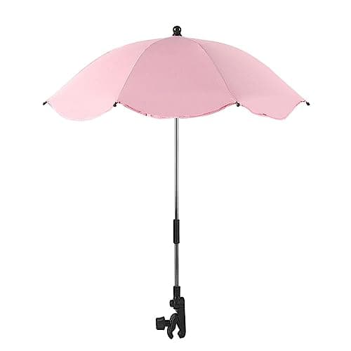 Bu-ggy Parasol with Clip on Fixing Device - 360° UV Protection, Waterproof Universal Baby Pram Umbrella for Pushchair Strollers
