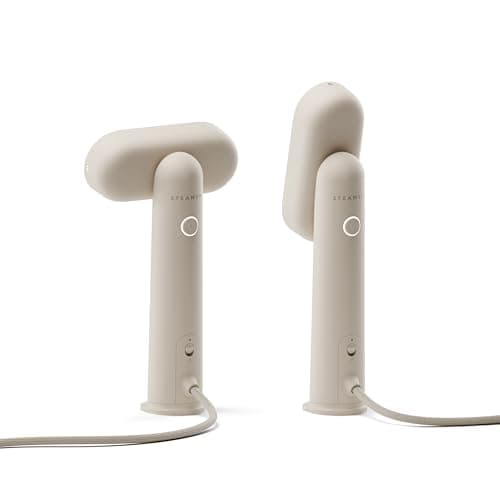 Steamery Travel Steamer Cirrus Lite, 1200W, Steam Output 16g/min, Heat-up 18 Seconds, Portable & Packable, Rotating Steam Head, Scandinavian Design, UK 3-pin plug (Type G), Sand — view 2
