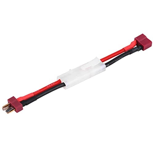 Deans To Tamiya Adapter Silicone 2Pcs Set T Plug Female Male To Tamiya Male Female Adapter Cable 14 Awg Wire Rc Sory — view 5